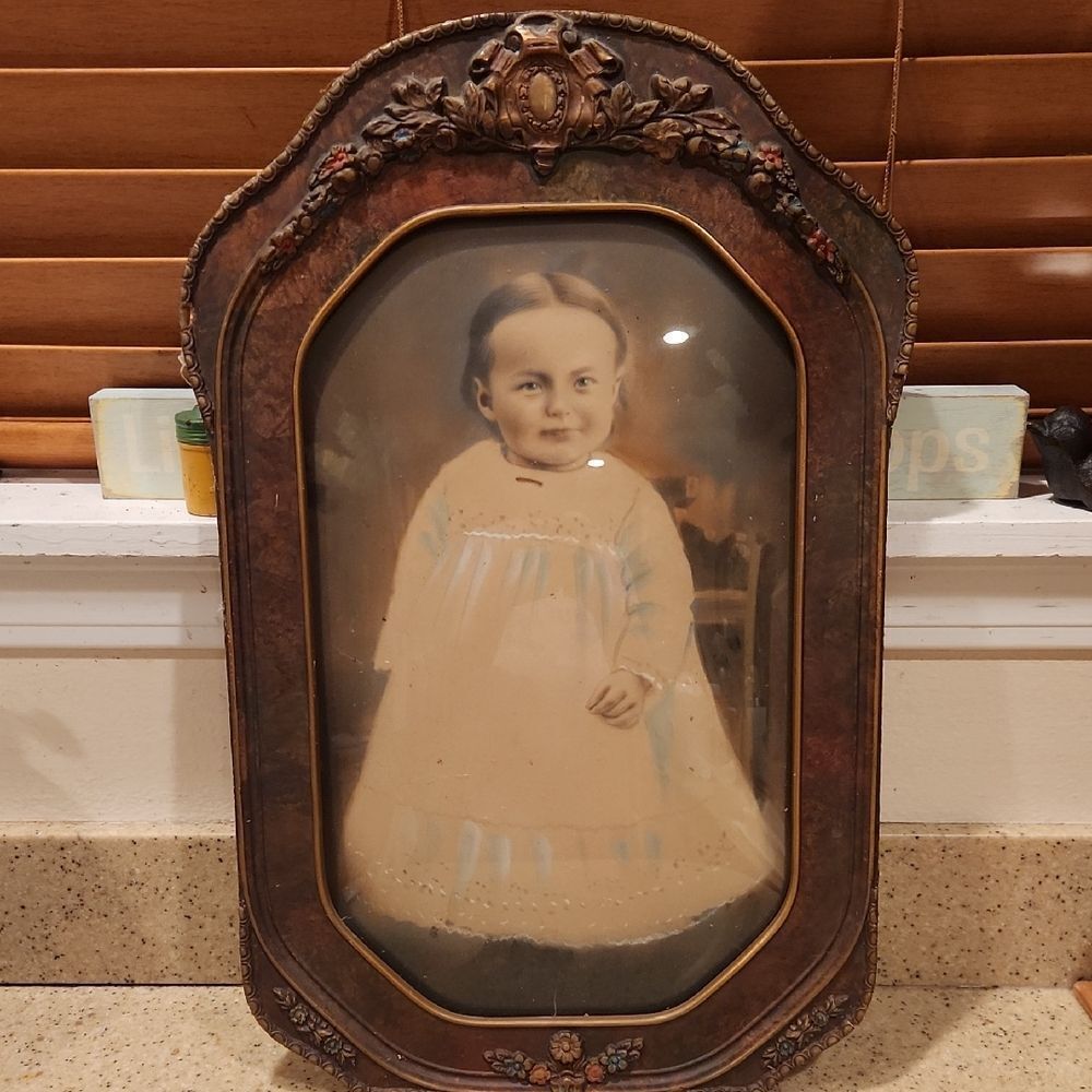 Vintage Framed Portrait of Child